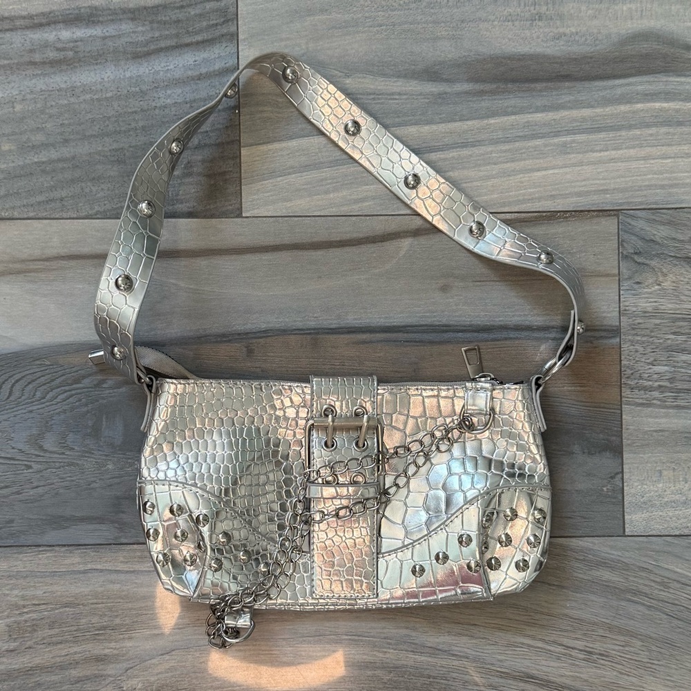 Silver Studded Women's Bag